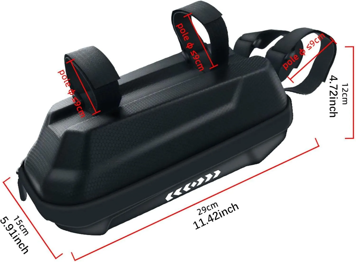 Bike Frame Bag Handlebar Bag Storage Bag Waterproof Hard Shell Hanging Bag Bicycle Frame Pouch Bag for Trip Riding
