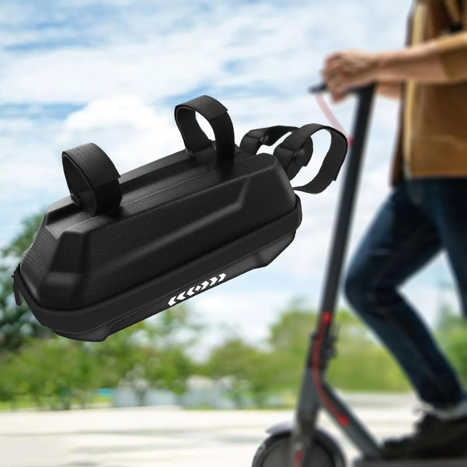 Bike Frame Bag Handlebar Bag Storage Bag Waterproof Hard Shell Hanging Bag Bicycle Frame Pouch Bag for Trip Riding