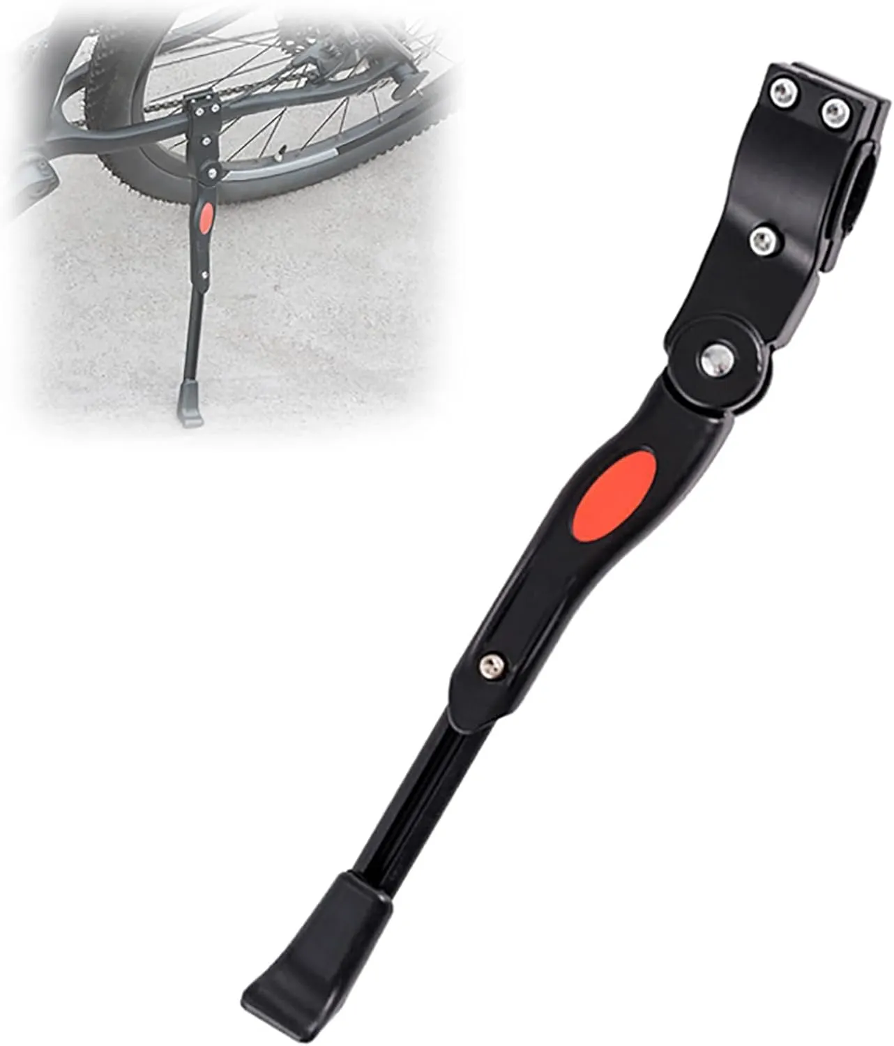 Bike Kickstand for Devinci Hatchet Sabbath AC DC EP YYZ, Aluminum Alloy Rear Side Bicycle Stand Adjustable, Anti-Slip and Stable Bicycle Kickstand for 22" to 27" Wheels
