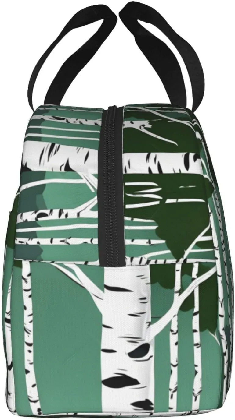 Birch Trees Lightweight Lunch Bag For Men Women Small Lunchbox Good For Office Days
