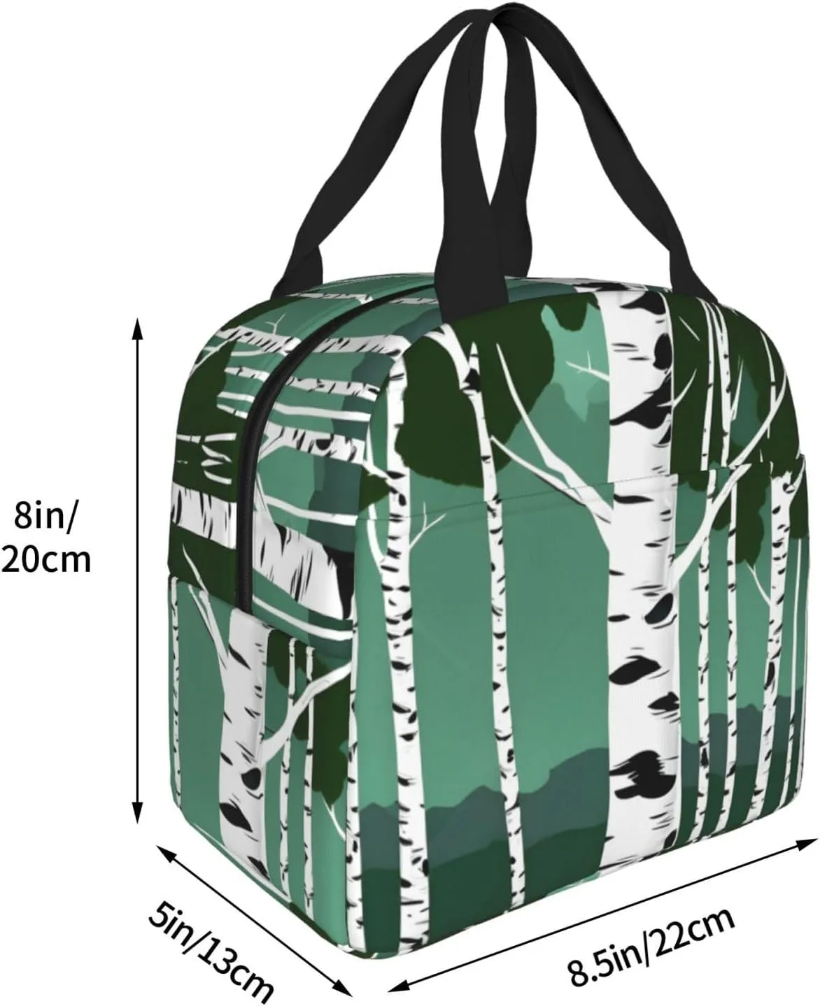 Birch Trees Lightweight Lunch Bag For Men Women Small Lunchbox Good For Office Days