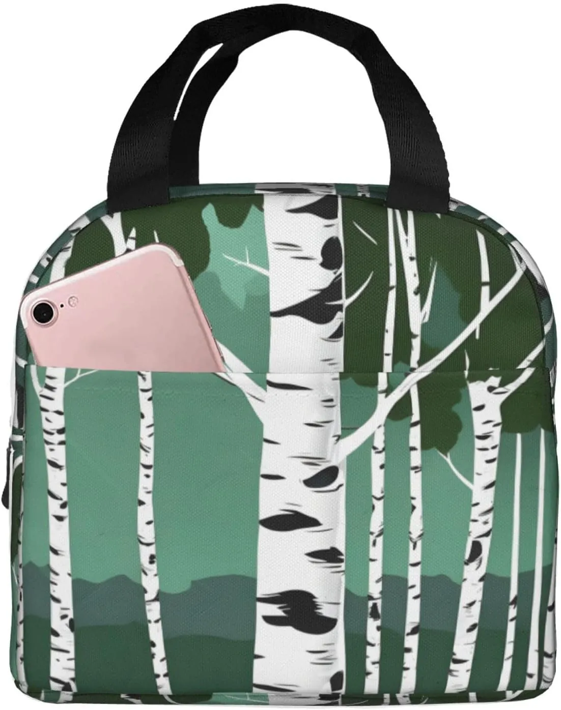 Birch Trees Lightweight Lunch Bag For Men Women Small Lunchbox Good For Office Days