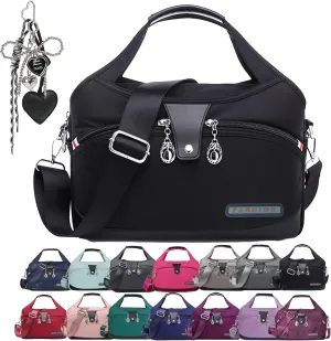 Blaciokamith Soft Side Lightweight Underseat Tote Bag, Blaciokamith Multi-pocket Fashion Anti Theft Waterproof Handbag