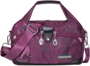 Blaciokamith Tote Bag, Soft Side Lightweight Underseat Tote Bag, Multi-pocket Waterproof Handbag Crossbody