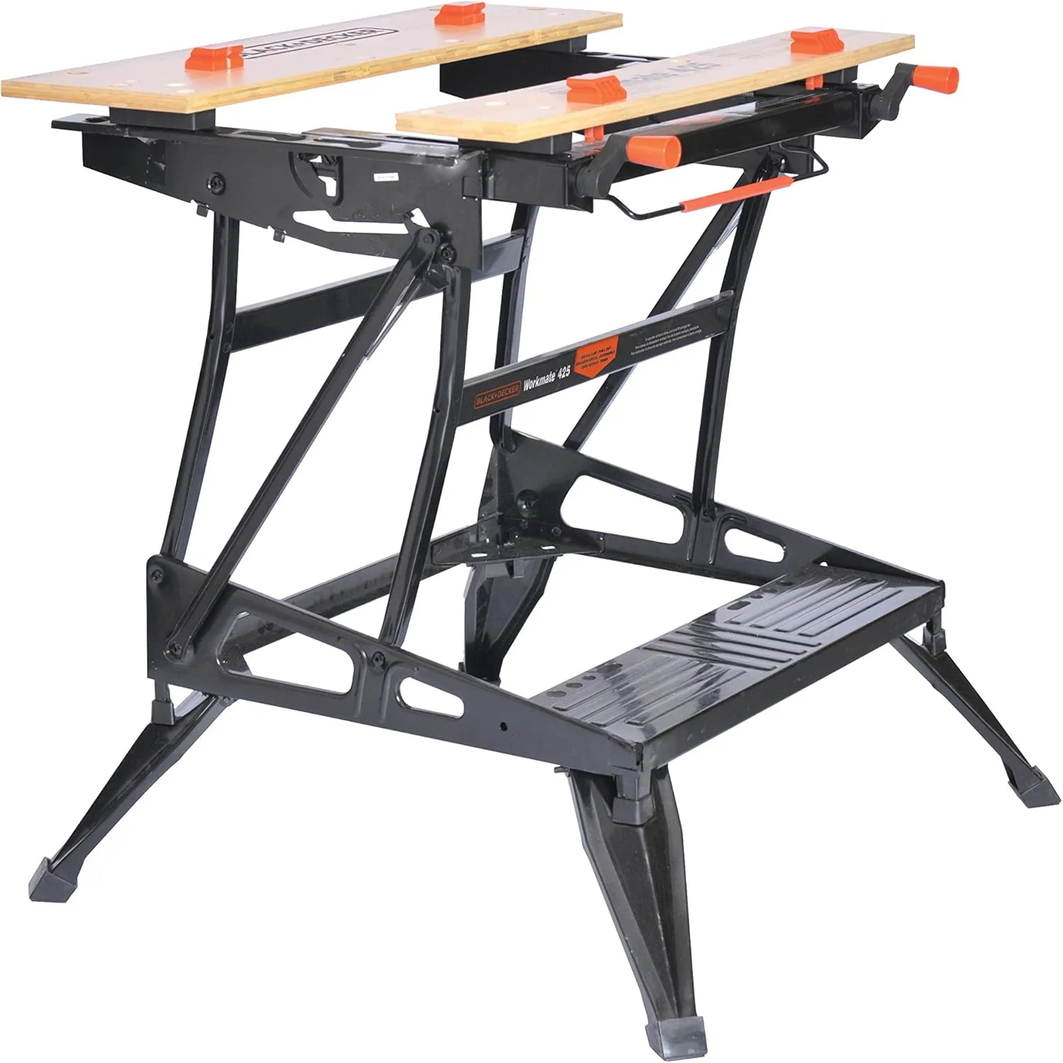 BLACK DECKER Portable Workbench, Project Center and Vise with IRWIN QUICK-GRIP Clamps, One-Handed, Mini Bar, 6-Inch, 4-Pack (WM425-A & 1964758)