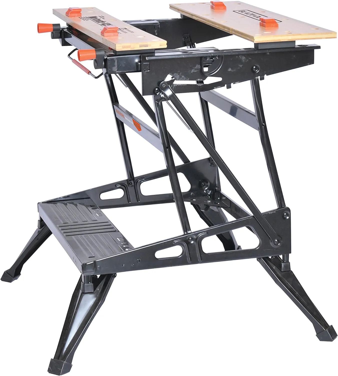 BLACK DECKER Portable Workbench, Project Center and Vise with IRWIN QUICK-GRIP Clamps, One-Handed, Mini Bar, 6-Inch, 4-Pack (WM425-A & 1964758)
