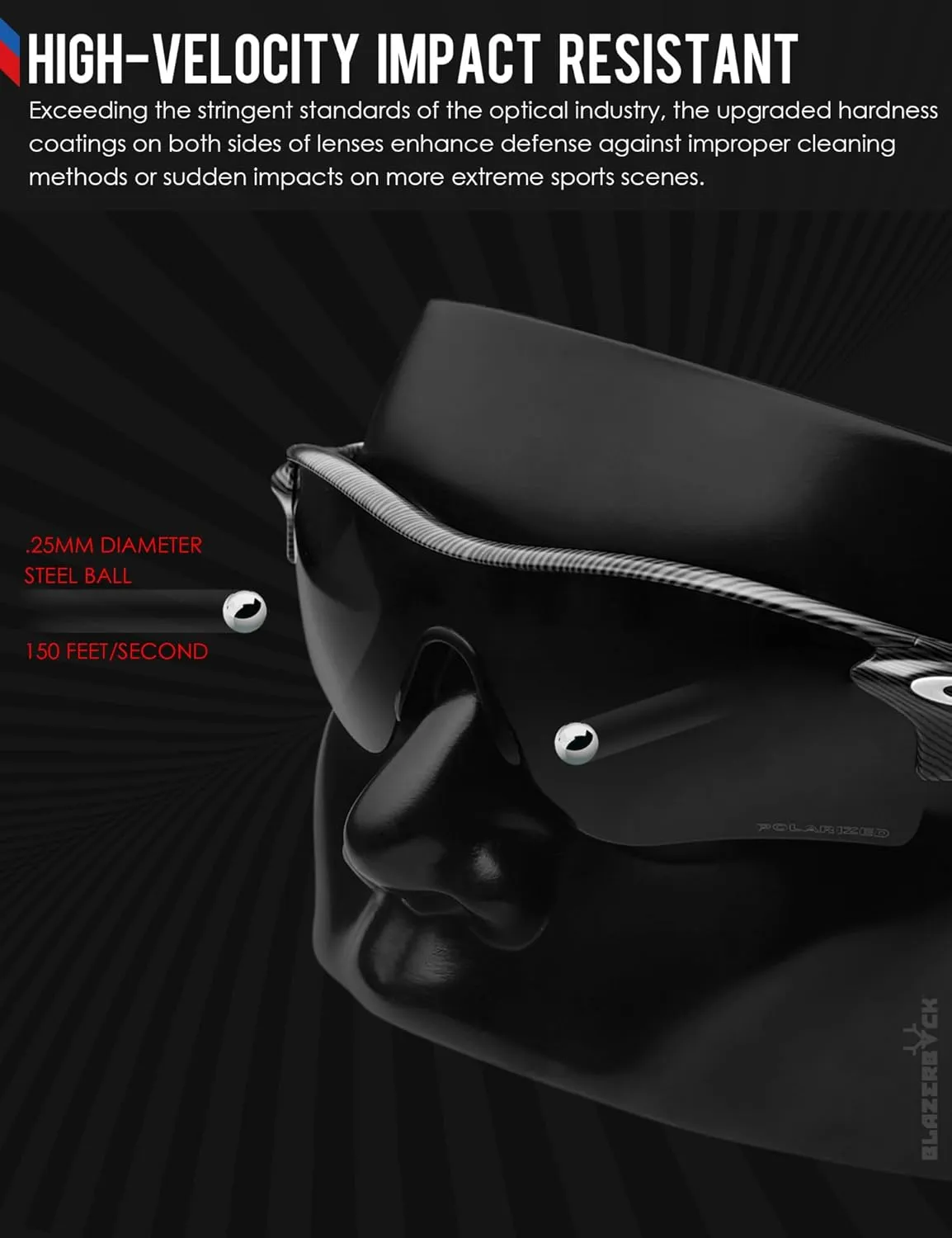 BLAZERBUCK Anti-salt Polarized Replacement Lenses for Oakley Hatchet Sunglass
