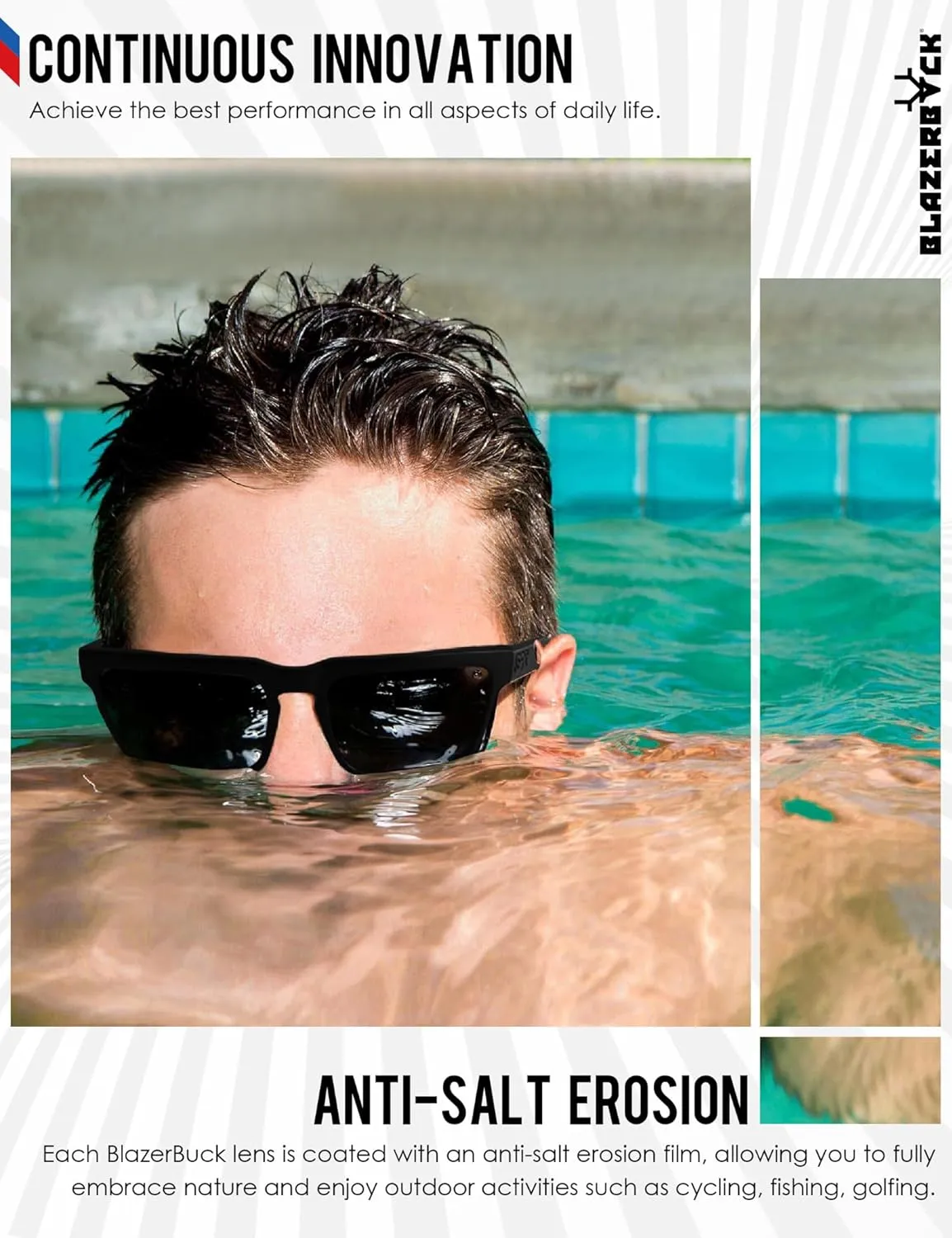 BLAZERBUCK Anti-salt Polarized Replacement Lenses for Oakley Hatchet Sunglass