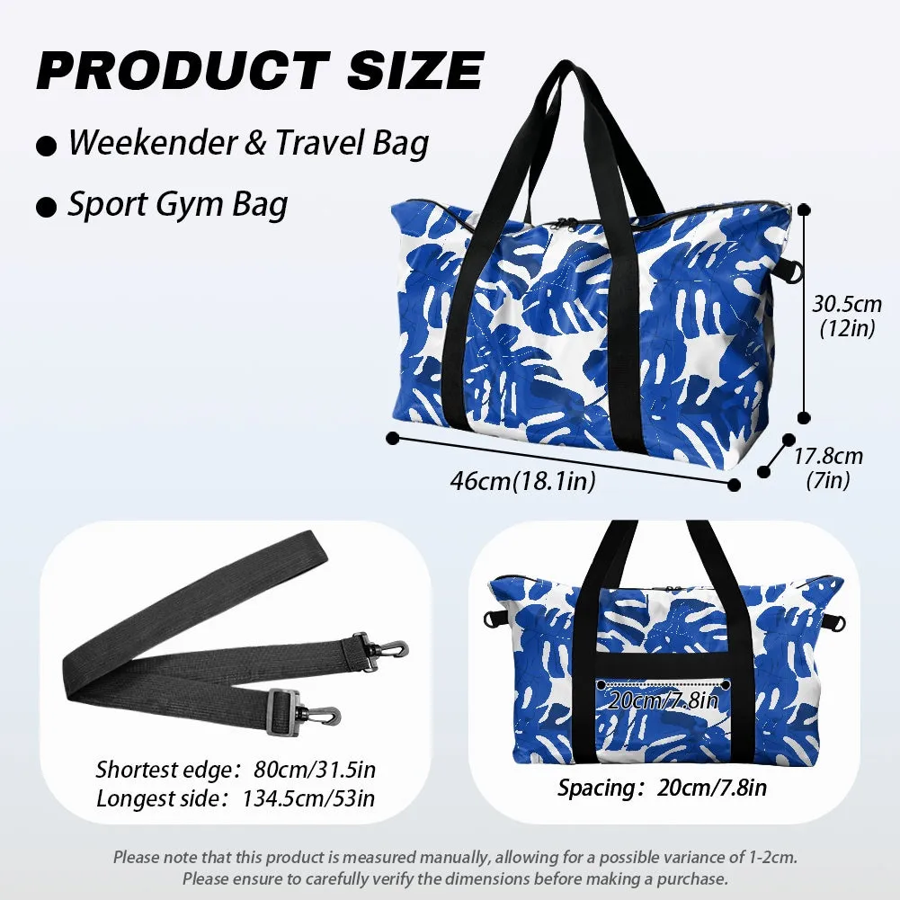 Blue Monstera Lightweight luggage