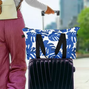 Blue Monstera Lightweight luggage