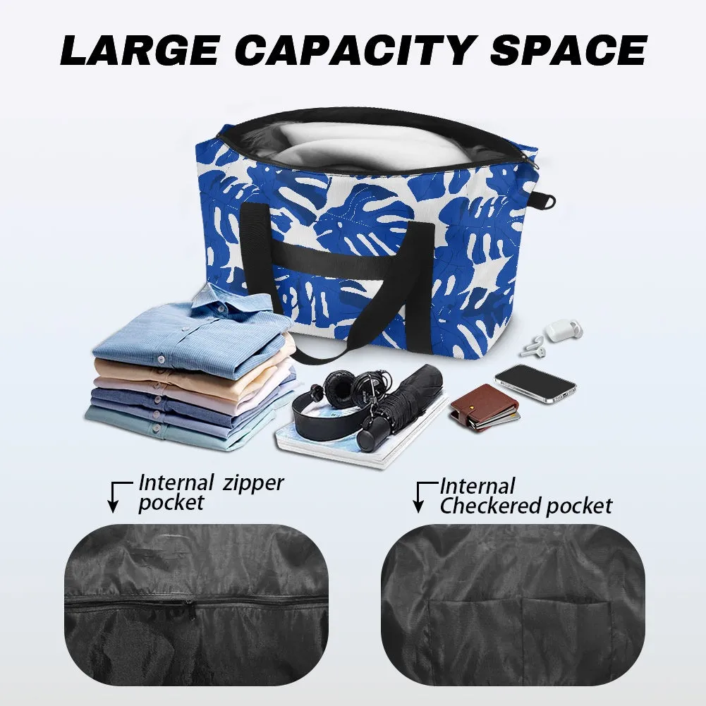 Blue Monstera Lightweight luggage
