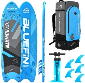 Bluefin Stand Up Inflatable Paddle Board | Mammoth 18' Model | Family/Group Board - Up to 10 Users | Includes Accessories