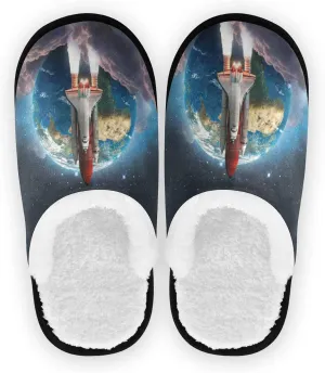 Boccsty Colorful Little Flowers Spa Slippers Flower Design House Slippers Memory Foam Slippers Indoor Outdoor Non-Slip Home Shoes M for Men Woman