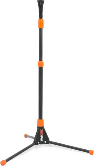 Bownet Utilitee Stand with Flexible Exit Speed Mesh Tee Top Heads - Steel Collapsible Tripod Legs - Portable Hitting and Batting Tee Training for Baseball and Softball,Mesh Top,Util-Stand-Mesh
