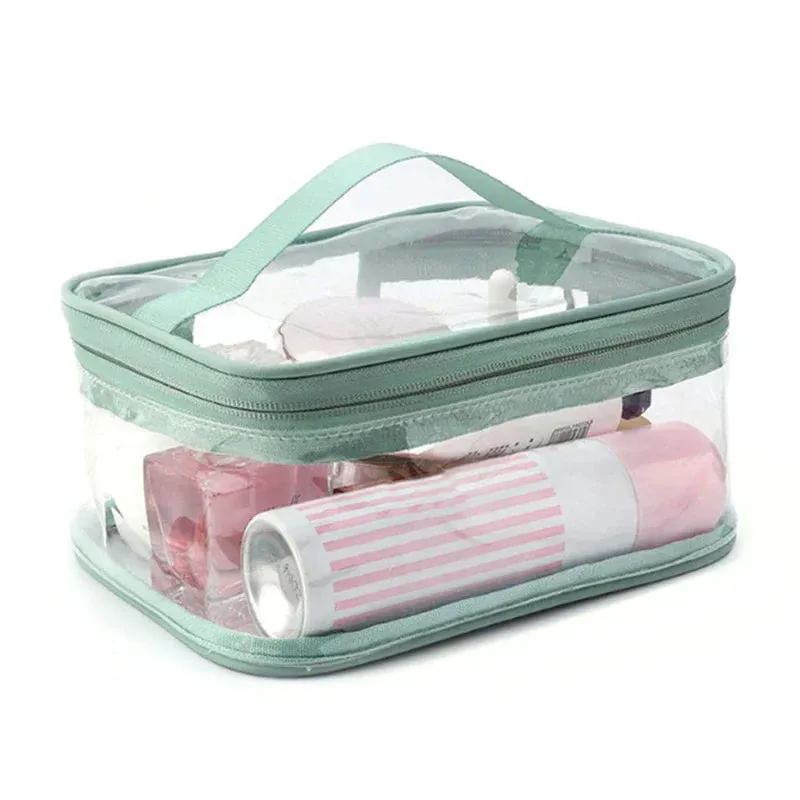 Braelyn | Waterproof Transparent Travel Makeup Cosmetic Bag with Zipper
