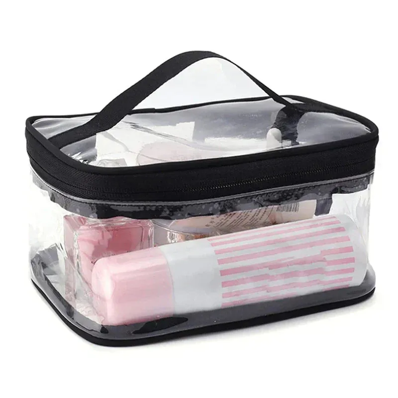 Braelyn | Waterproof Transparent Travel Makeup Cosmetic Bag with Zipper