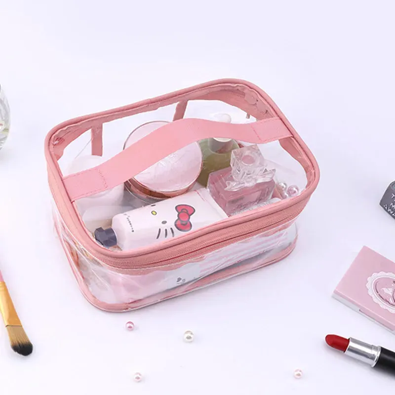 Braelyn | Waterproof Transparent Travel Makeup Cosmetic Bag with Zipper