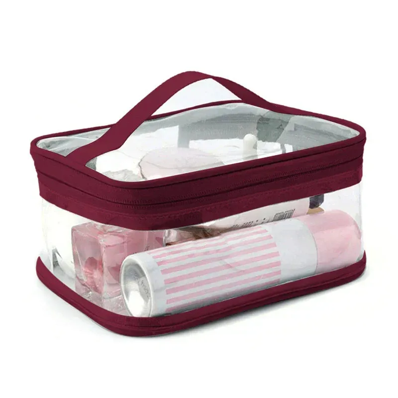 Braelyn | Waterproof Transparent Travel Makeup Cosmetic Bag with Zipper