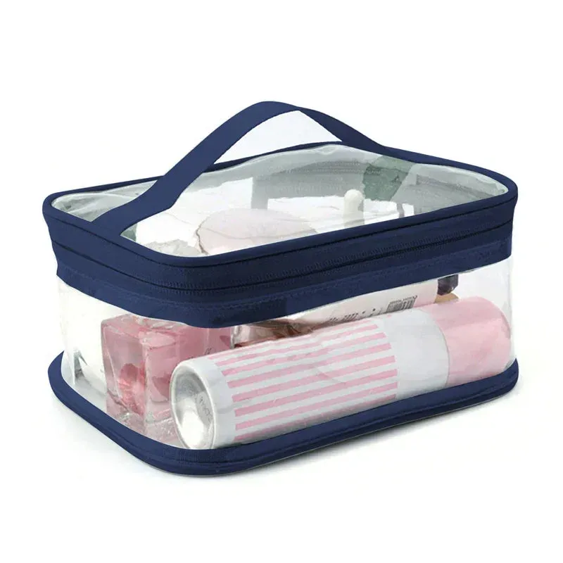 Braelyn | Waterproof Transparent Travel Makeup Cosmetic Bag with Zipper