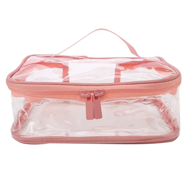 Braelyn | Waterproof Transparent Travel Makeup Cosmetic Bag with Zipper