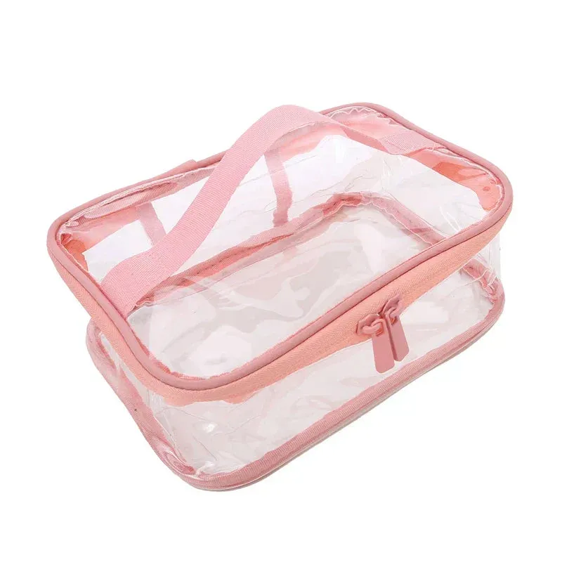 Braelyn | Waterproof Transparent Travel Makeup Cosmetic Bag with Zipper