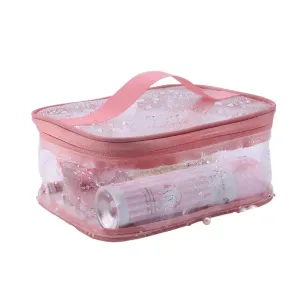 Braelyn | Waterproof Transparent Travel Makeup Cosmetic Bag with Zipper