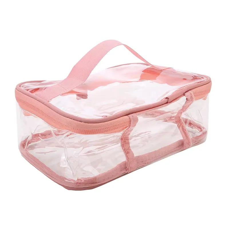 Braelyn | Waterproof Transparent Travel Makeup Cosmetic Bag with Zipper