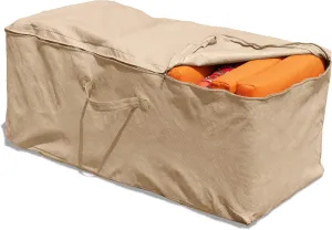 Budge NeverWet Savanna Patio Cushion Storage Bag, Tan, 22" H x 48" W x 18" Deep