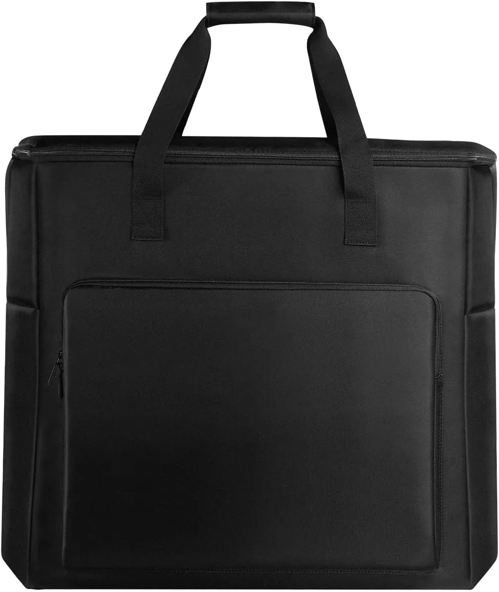 Buwico BUBM Multi-pocket Large Capacity Desktop PC Computer Travel Storage Carrying Case Bag Organizer for 27 Inch Computer Main Processor Monitor Keyboard and Accessories(Size：XL)
