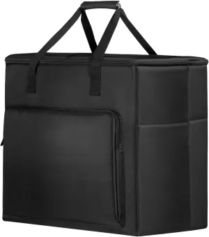 Buwico BUBM Multi-pocket Large Capacity Desktop PC Computer Travel Storage Carrying Case Bag Organizer for 27 Inch Computer Main Processor Monitor Keyboard and Accessories(Size：XL)