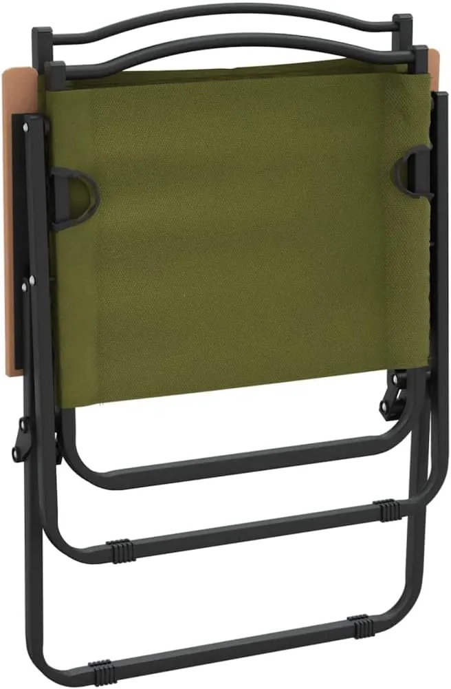 Camping Chairs 2 Pack Green 21.3x21.7x30.7” Lightweight Foldable Oxford Fabric & Steel Frame for Outdoor Patio Beach Picnic