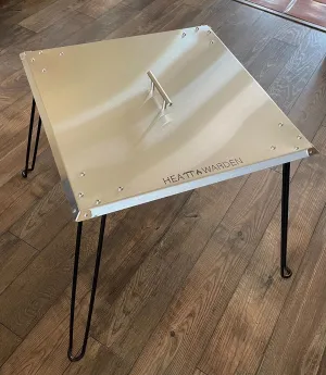 Camping Heat Deflector is Made in USA of 304 Stainless Steel. The Best for high Heat. Keeps You Warm and Protects awnings on Campers and RV's. Foldable. Don't Fall for Foreign KNOCKOFFS.
