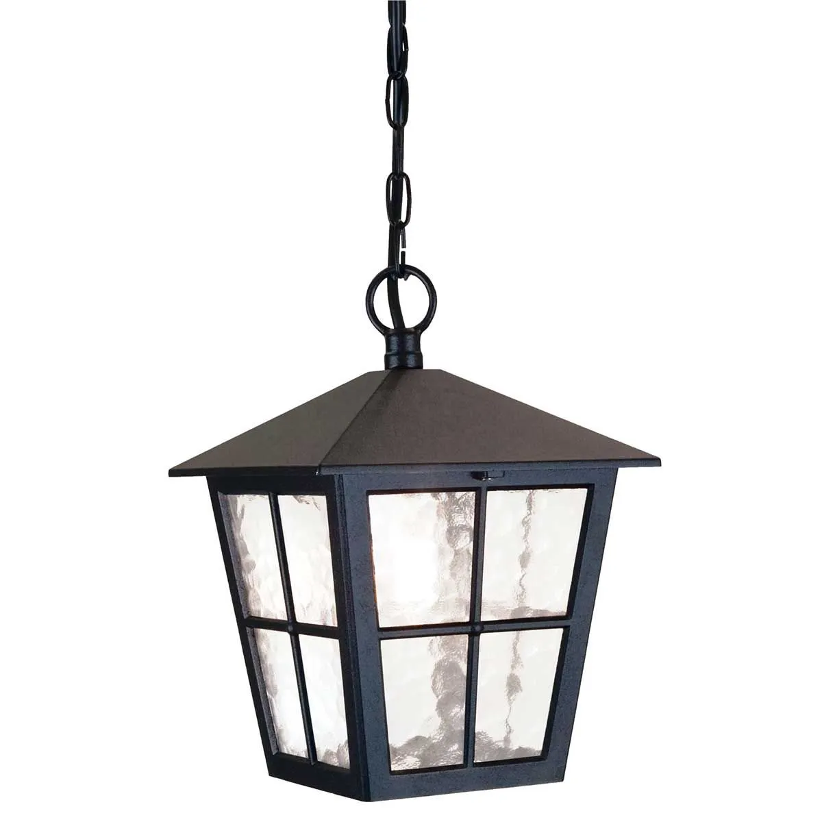 Canterbury 1 Light Chain Lantern | Black