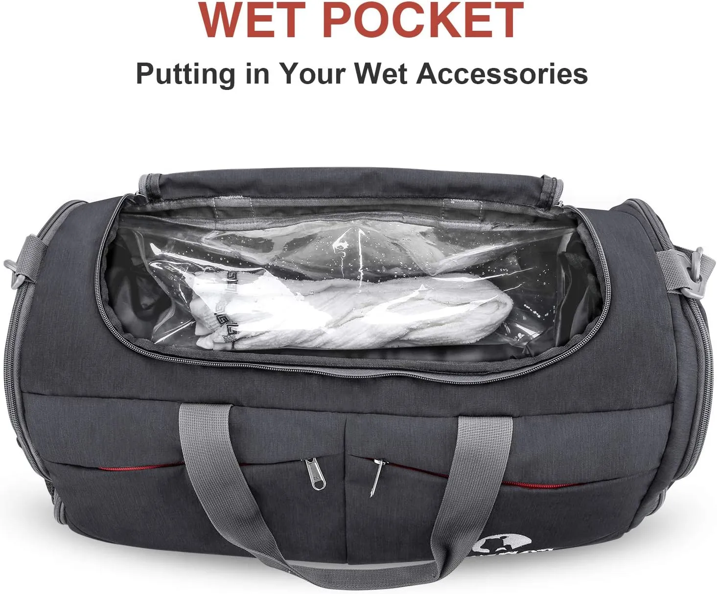 Canway Sports Gym Bag, Travel Duffel bag with Wet Pocket & Shoes Compartment for men women, 45L/40L, Lightweight