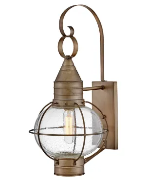 Cape Cod LED Wall Mount Lantern in Burnished Bronze