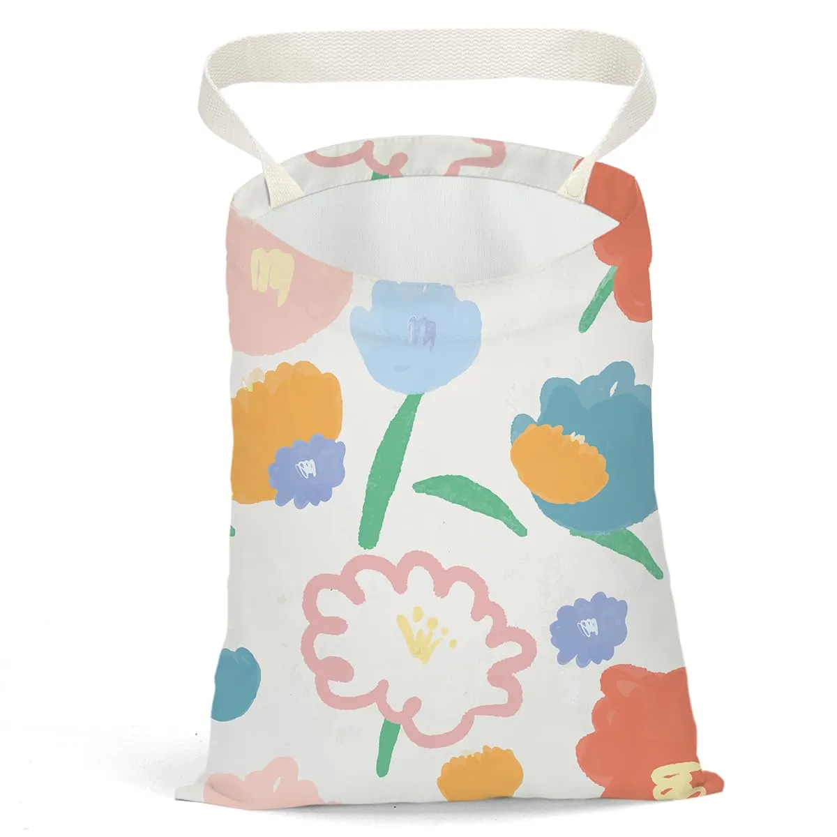 Car Trash Can - Waterproof Back Seat Organizer with Hanging Bag, Ideal for Vehicles, Travel, Camping - Daisy Sunflower Rose Deco