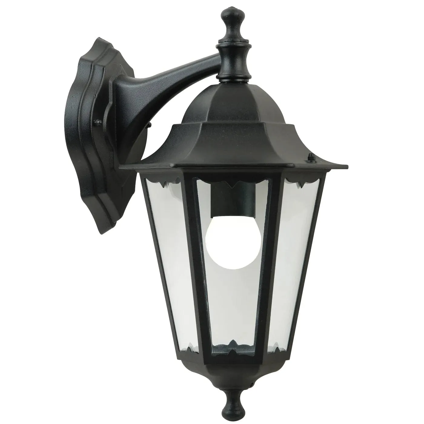 CARDIFF Downward Facing Outdoor Wall Light Black