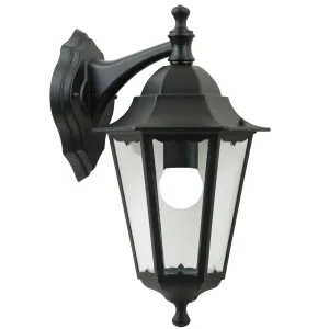 CARDIFF Downward Facing Outdoor Wall Light Black