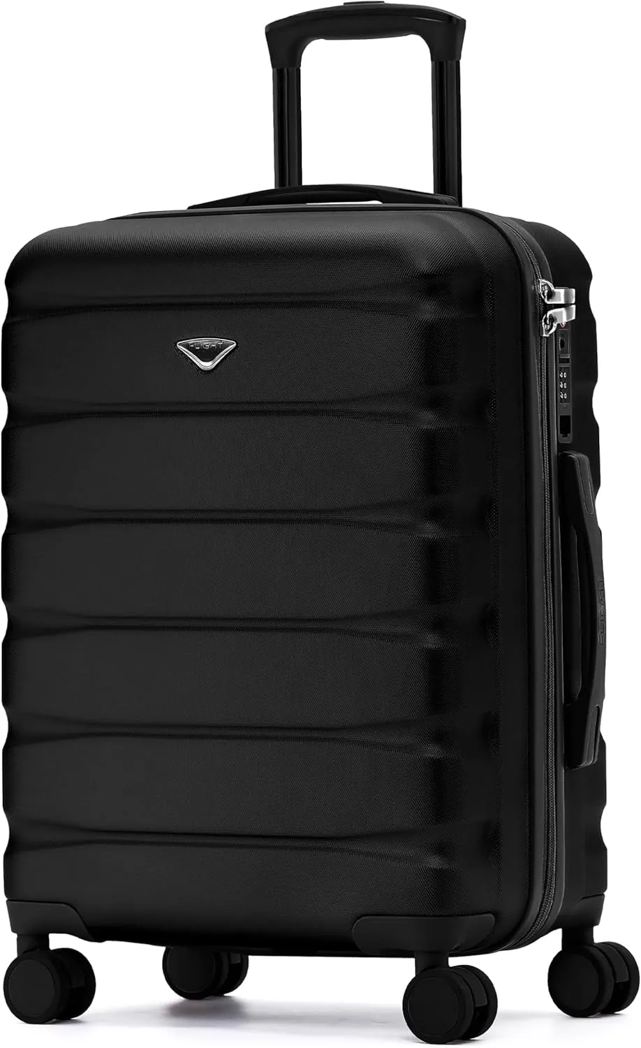 Carry On Suitcase 24x16x10 Hardside Built In TSA Lock & USB Port Lightweight Luggage Silent Double Spinner Wheels Maximum Overhead Carry-On Bag For Virgin & South West Approved Airlines