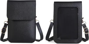 Carry pouch with a transparent window and pocket for Medtronic Minimed Insulin Pump 630G/ 640G/ 670G/770G/780G (All Models) (BLACK)