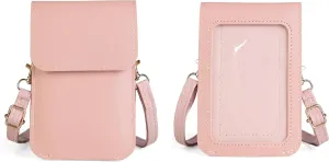 Carry pouch with a transparent window and pocket for Medtronic Minimed Insulin Pump 630G/ 640G/ 670G/770G/780G (All Models) (PINK)