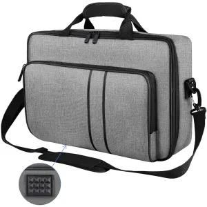 Carrying Case for PS5, Portable Carry Case Bag for Playstation 5, Protective Travel Storage Bag Compatible for PS5 Disc & Digital Edition Console, Controllers, Game Cards & Accessories, Grey