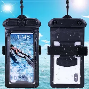 Case Cover, Compatible with Leotec Krypton K150 Black Waterproof Pouch Dry Bag (Not Screen Protector Film) New Version