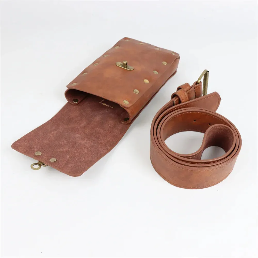 Casssandra | Stylish Boho Belt Bag with Secure Clasp and Rivet Detailing
