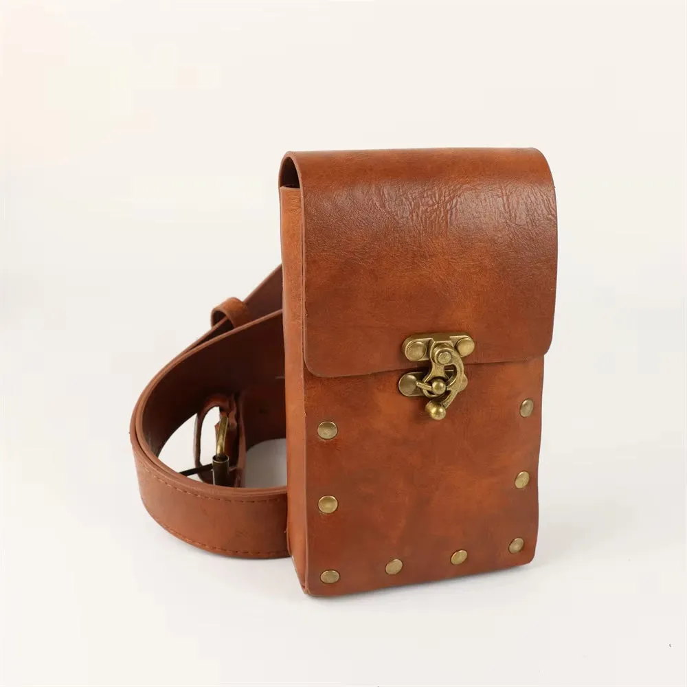 Casssandra | Stylish Boho Belt Bag with Secure Clasp and Rivet Detailing