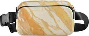 CEBUGI Hiking Mini Waist Packs for Men Women,Marble Striped Fashion Water Resistant Fanny Packs with Adjustable Belt for Workout Traveling Running