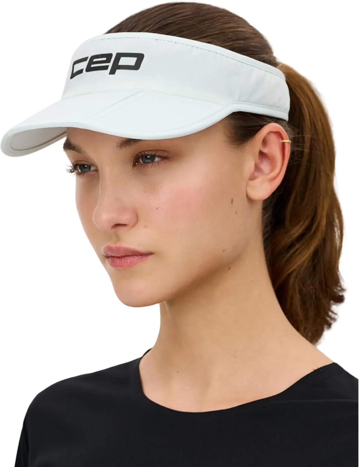CEP Core Run Foldable Visor – Lightweight, Reflective, Collapsible Running Visor with Adjustable Strap for Men and Women