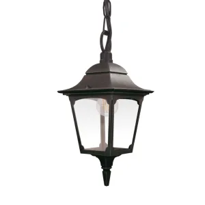 Chapel 1 Light Chain Lantern | Black