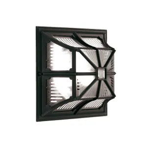 Chapel 1 Light Flush Lantern | Black