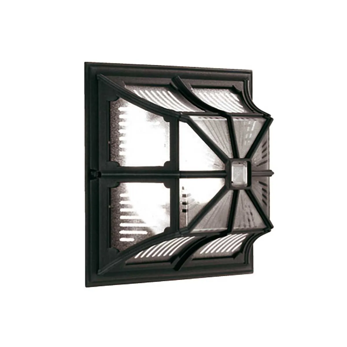 Chapel 1 Light Flush Lantern | Black